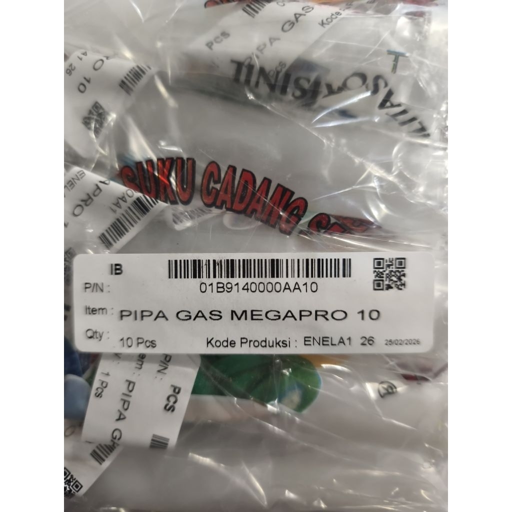 PIPA GAS SELONGSONG GAS MEGAPRO 2010
