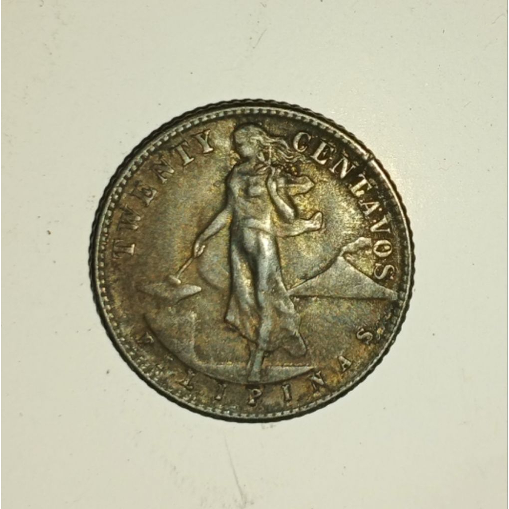 koin perak 20 Centavos Filipina tahun 1944 uang koleksi coin kuno koin kuno koin perak coin perak