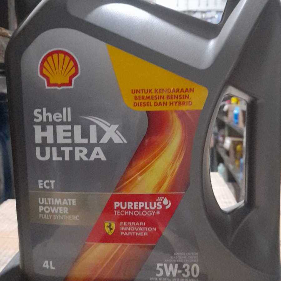 OLI MESIN SHELL HELIX ULTRA ECT ULTIMATE POWER 5W-30 UTK HYBRID / BENSIN (4L) ORIGINAL 100%