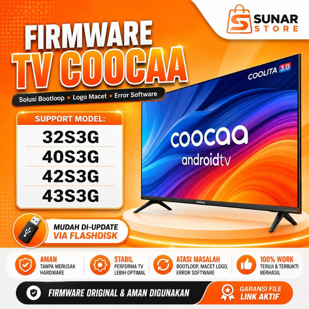 FIRMWARE TV COOCAA 32S3G 40S3G 42S3G 43S3G