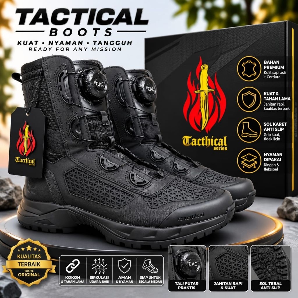 SEPATU PDL TACTHICAL LIBRA PARABELLUM BOA TERBARU