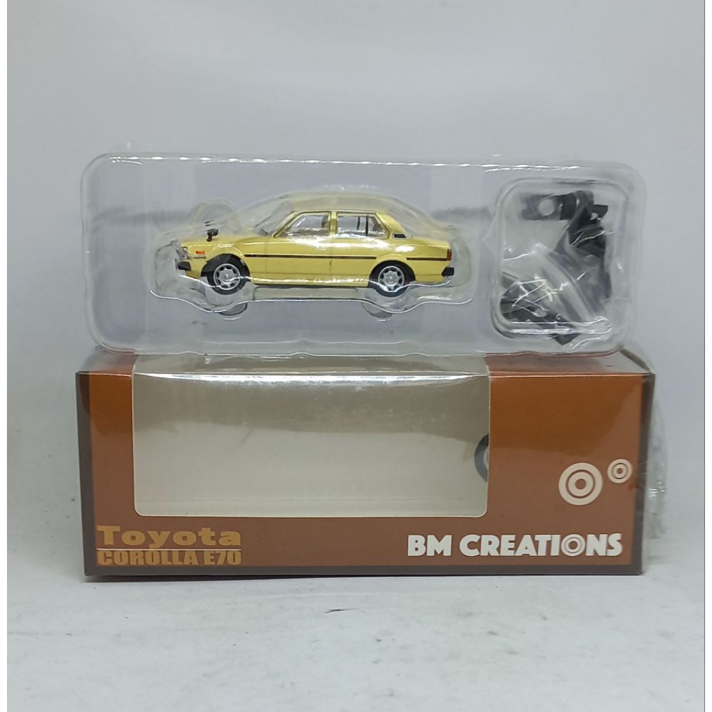 bm creations bmc toyota corolla e70 dx beige (rhd) diecast 1/64 (t)