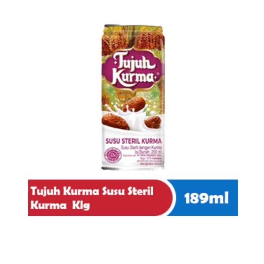 Tujuh Kurma Susu Steril Kurma 189 ML ~ 1 box isi 24 pcs