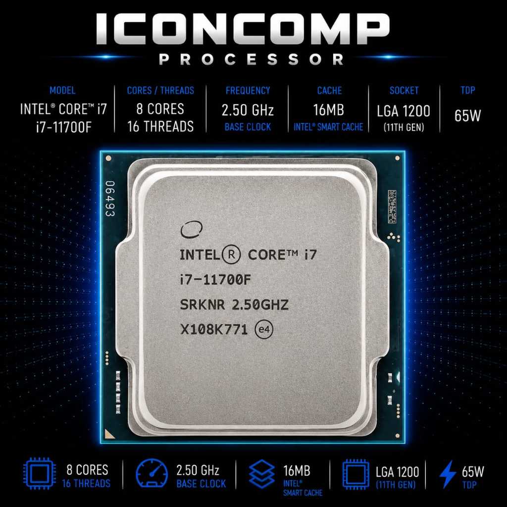 PROCESSOR INTEL CORE I7 11700F TRAY GEN 11
