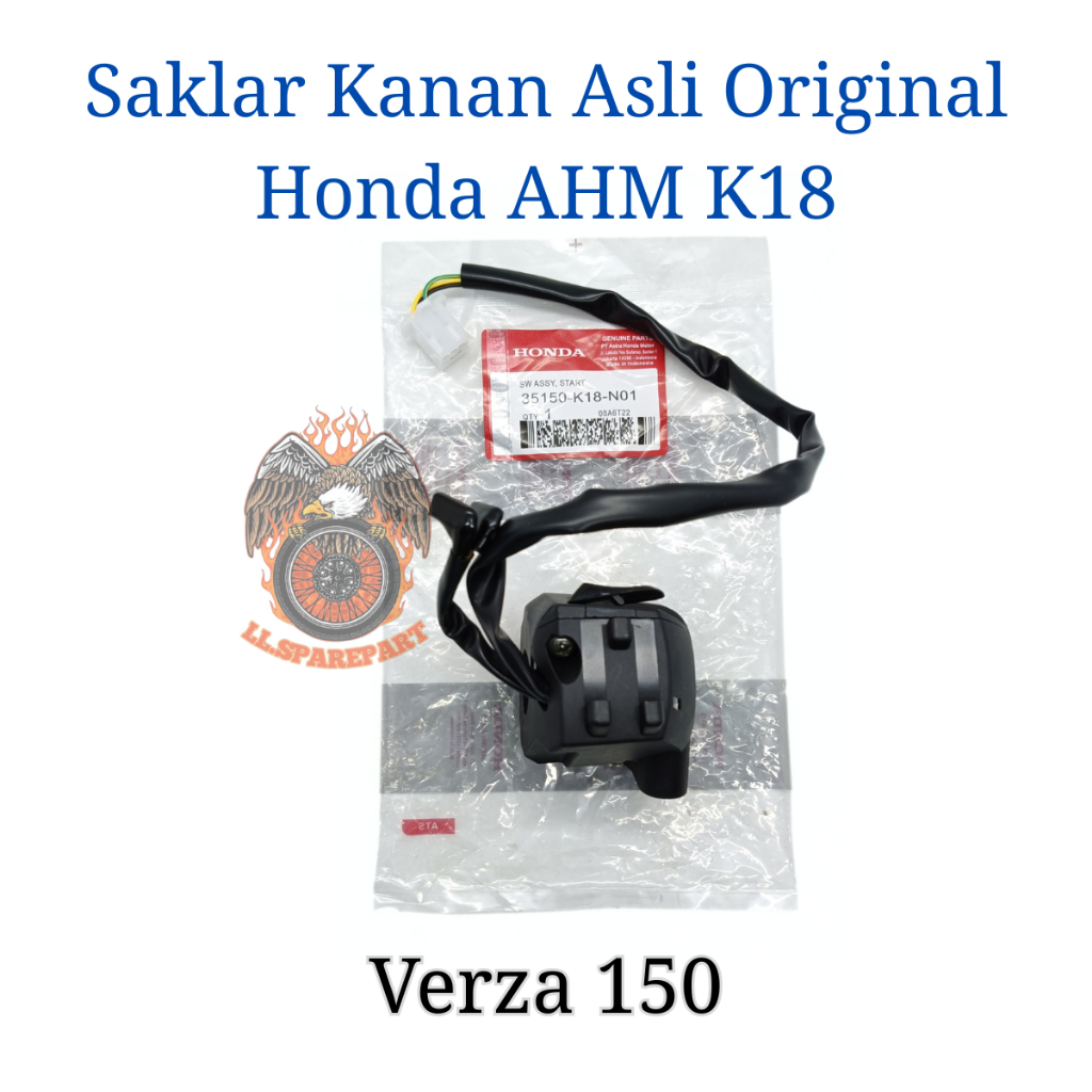 ASLI ORIGINAL HONDA SAKLAR KANAN K18 BUAT MOTOR VERZA 150