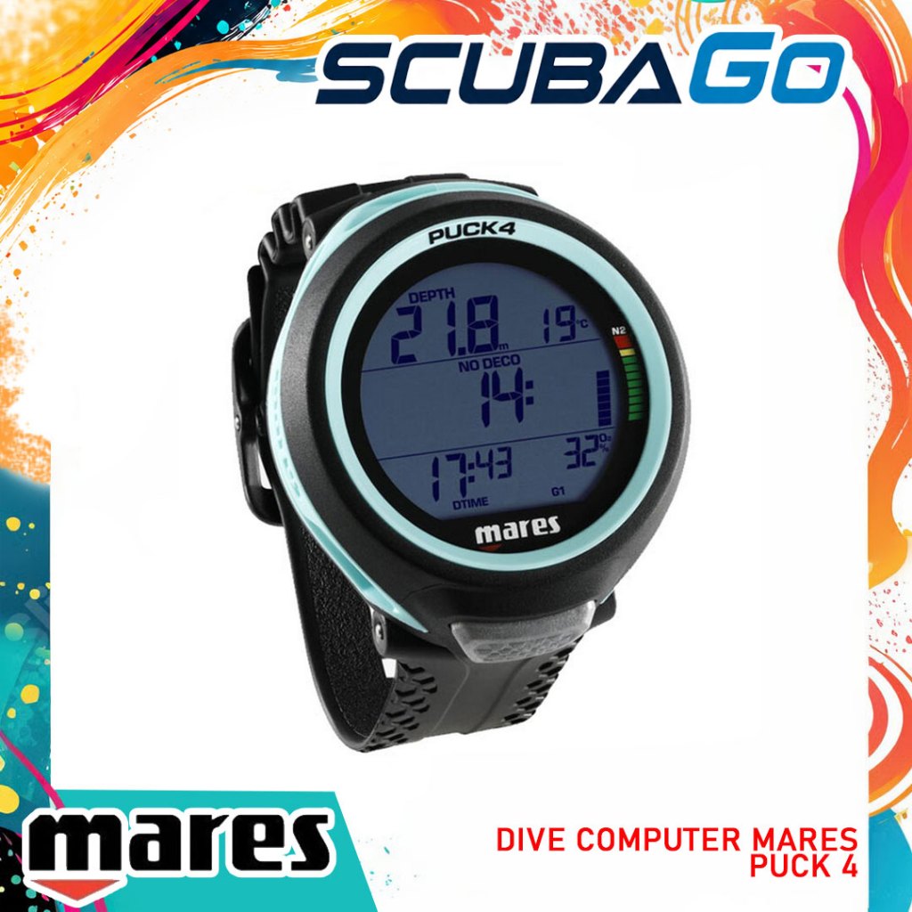 Dive Computer Mares Puck 4 Smartwatch Underwater Scuba Diving Jam Tangan Selam Dive