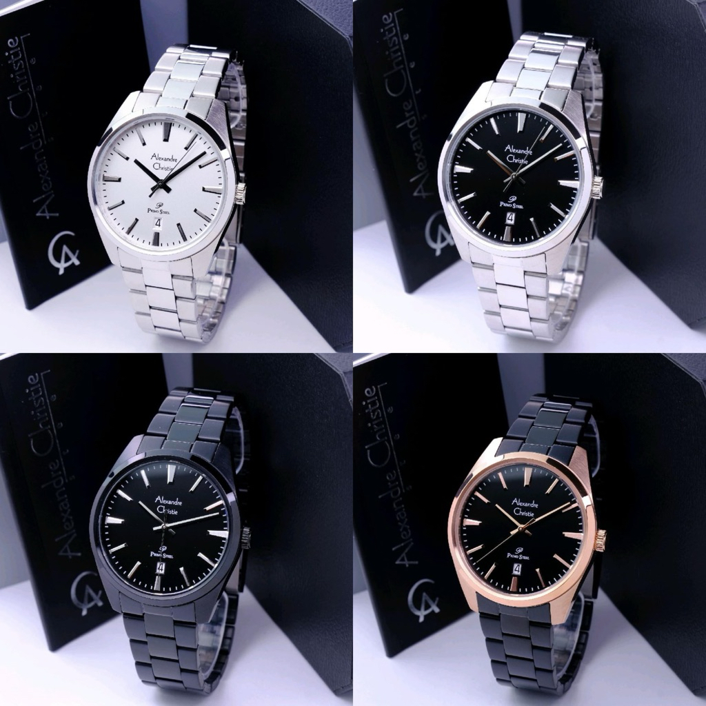 JAM TANGAN PRIA ALEXANDRE CHRISTIE AC 1035 AC1035 STAINLESS ORIGINAL