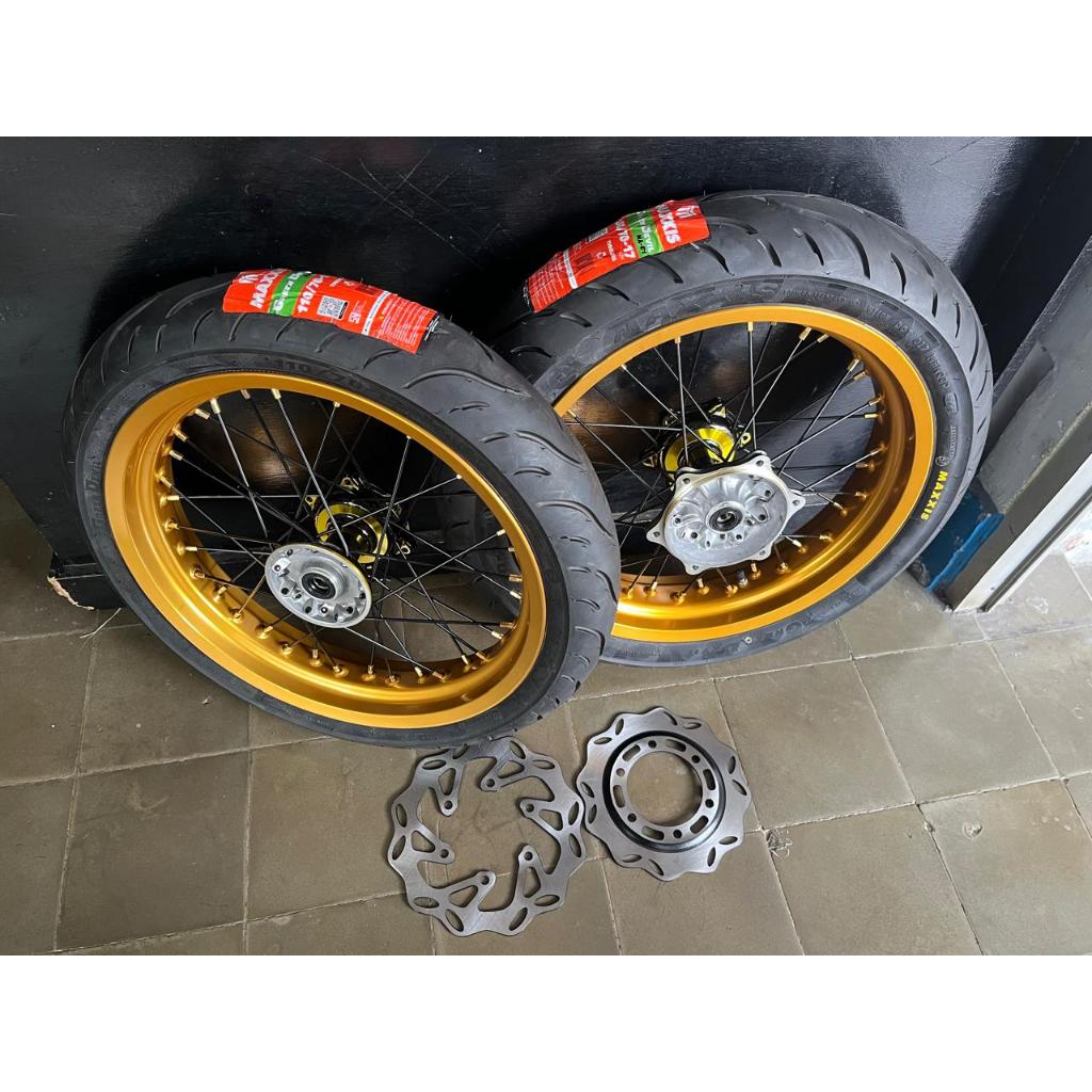 wheelset supermoto klx230 ban klx230 supermoto