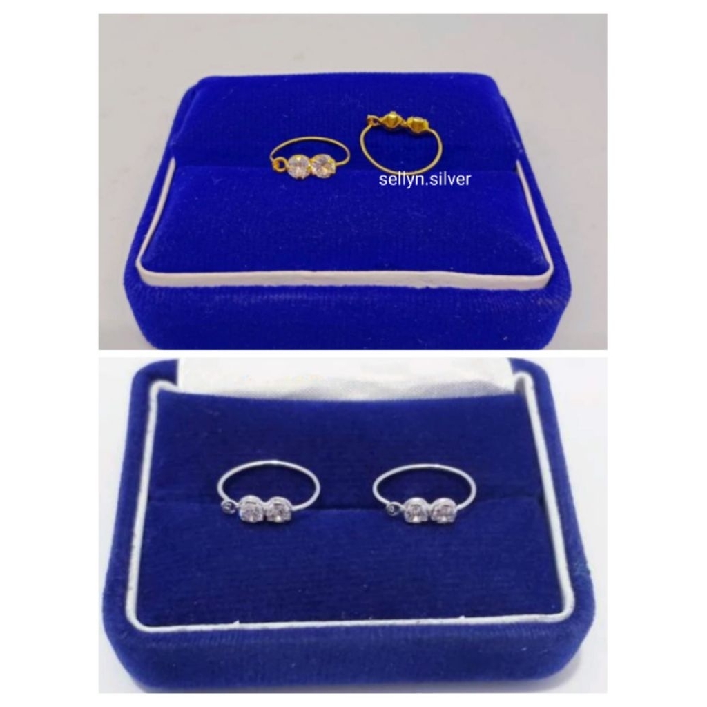 Anting Kenip Bayi/Anak Perak 925 Asli