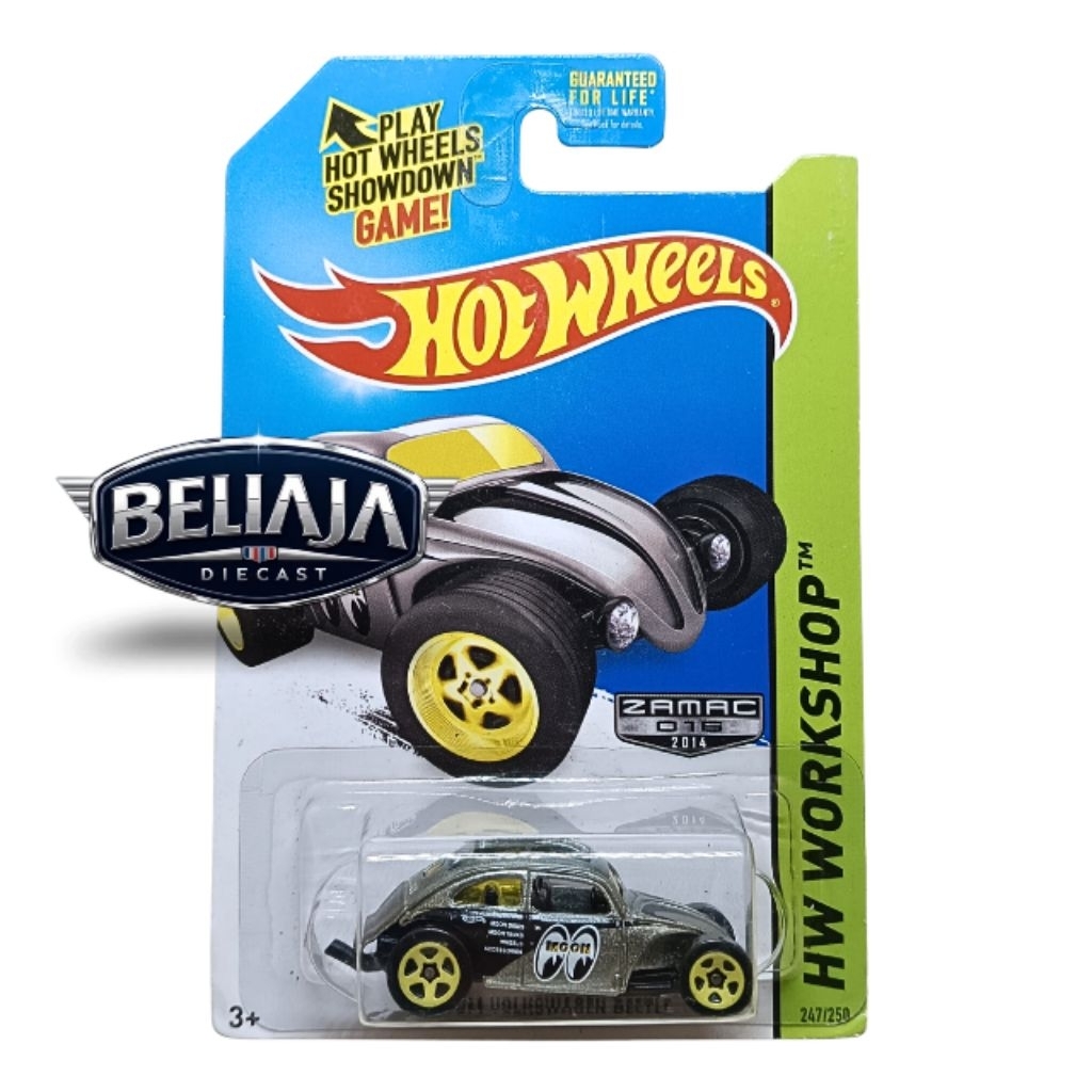 HOT WHEELS CUSTOM VW VOLKSWAGEN BEETLE MOONEYES ZAMAC