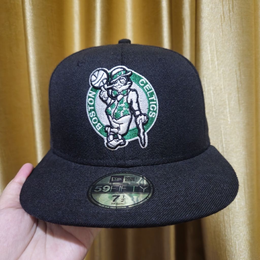 New Era Black Boston Celtics 59Fifty Fitted Hat