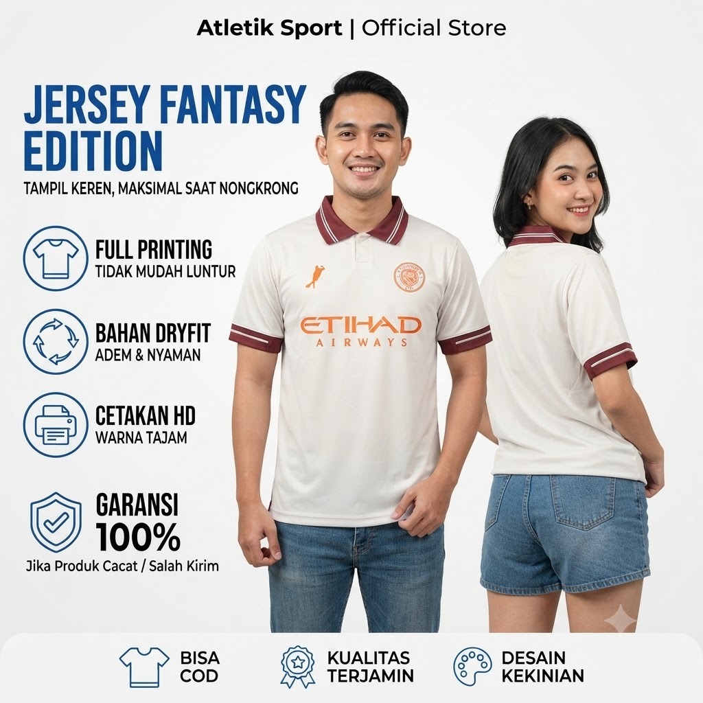 JERSEY RETRO JERSEY VINTAGE MAN CITY FANTASY EDITION