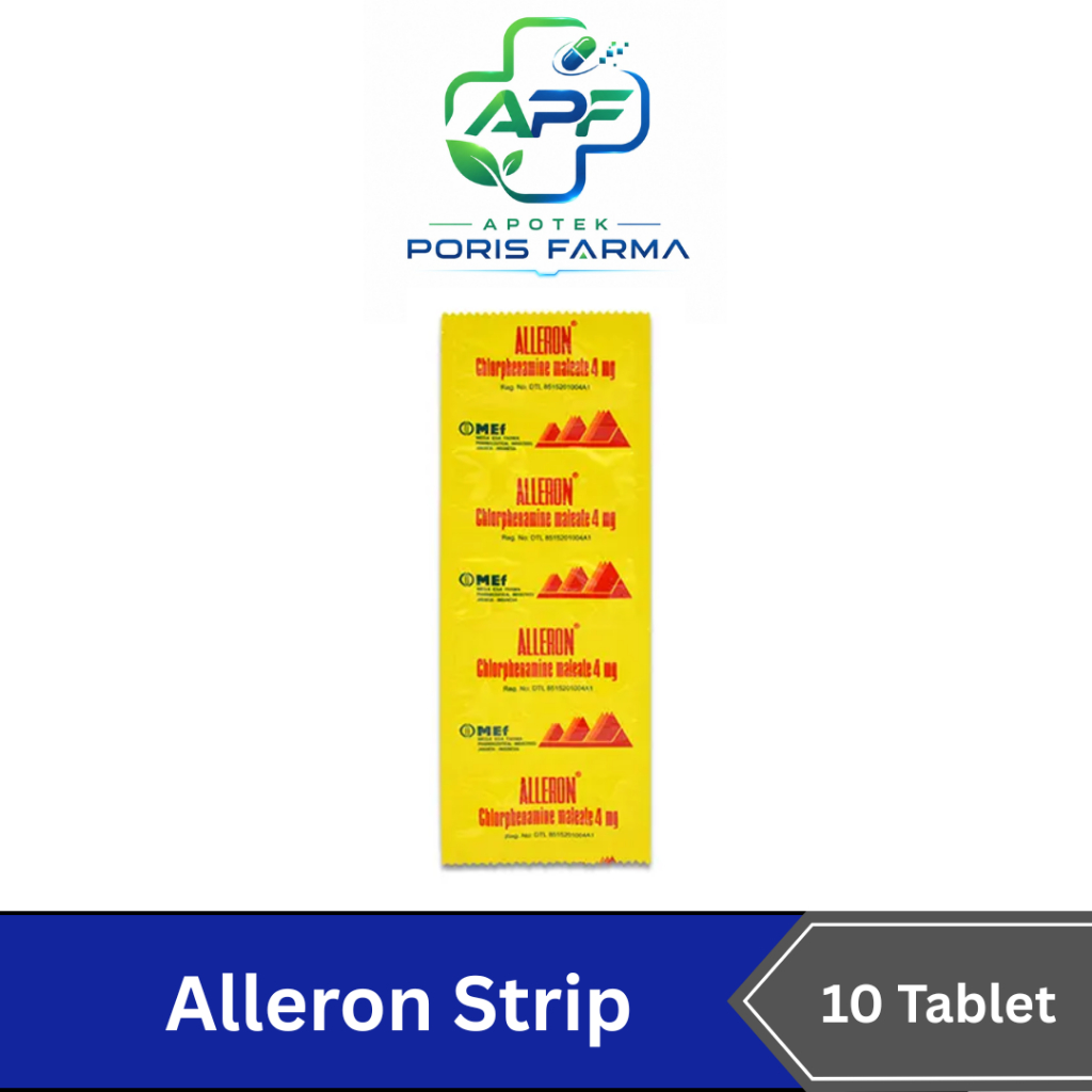 Alleron 4mg Isi 10 Tablet - Obat Gatel Alergi