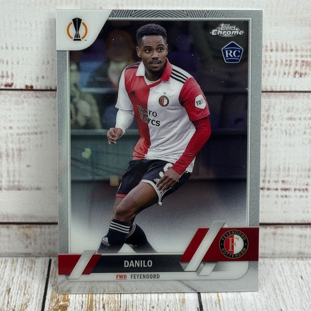 Kartu Bola Danilo Rookie Card Feyenoord Topps Chrome Original