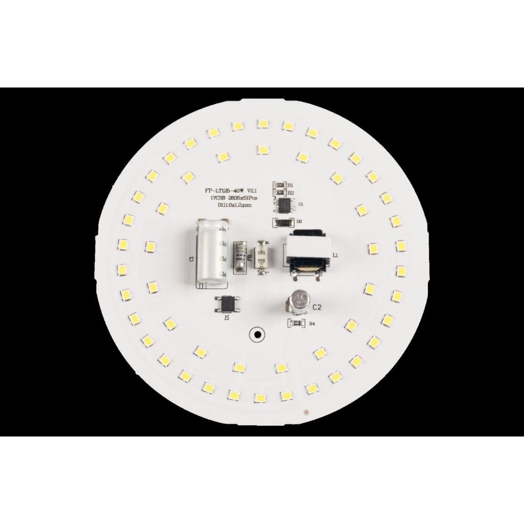 pcb led ac DOB fpl eco super 40 watt 9 volt D110,2MM / pcb led 40w 9v / mesin lampu led 40w