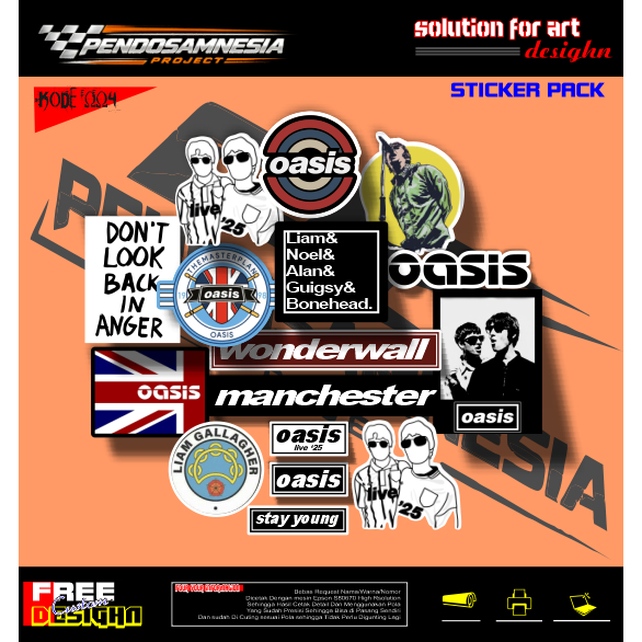 stiker pack Stiker Aesthetic Hitam Putih Stiker Hp helm Laptop tumbler