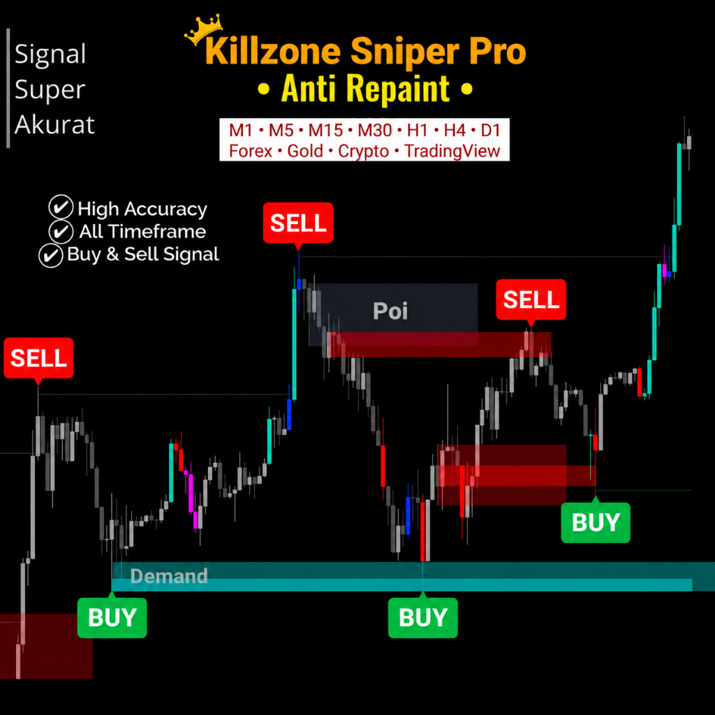KILLZONE SNIPER PRO – Indikator yang lagi diburu trader Indo For TradingView | Lifetime