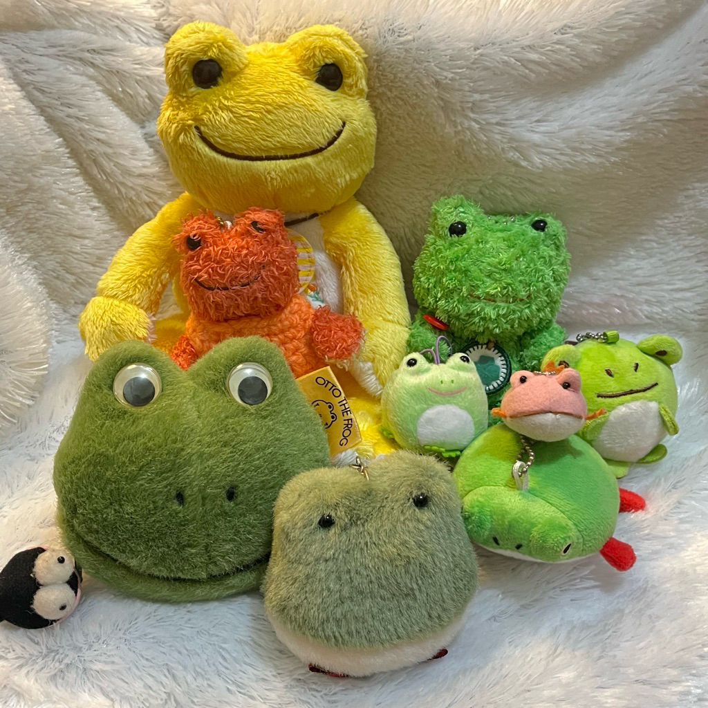 Pickles The Frog / Kodok / Keropi / Shinada - ganci/gantungan kunci/boneka kodok amuse shinada dll