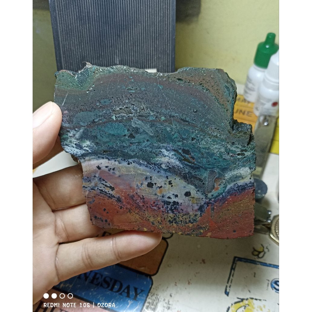 Bahan Badar Besi Kebumen 00512 bukan pirus pancawarna giok