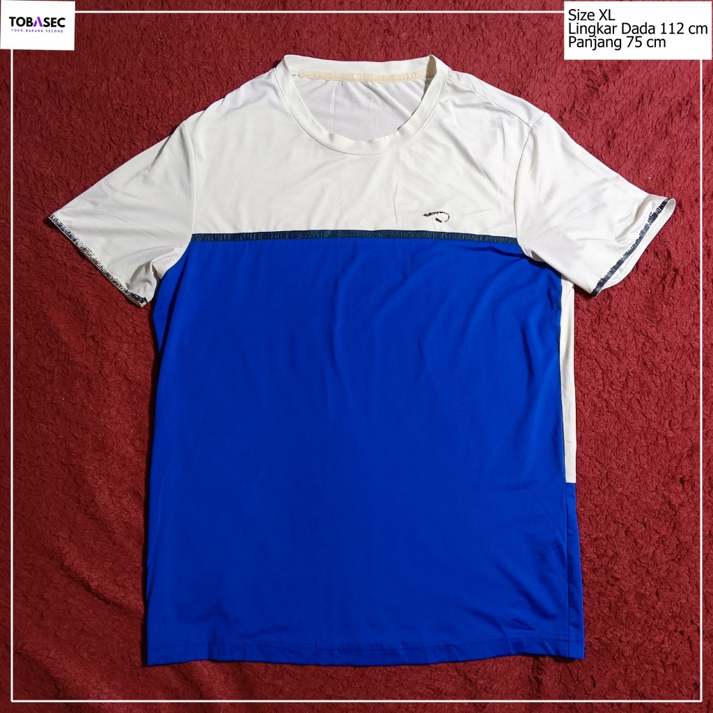Kaos Baju Tshirt Dry Fit Jersey Prospecs Warna biru dan putih Size XL