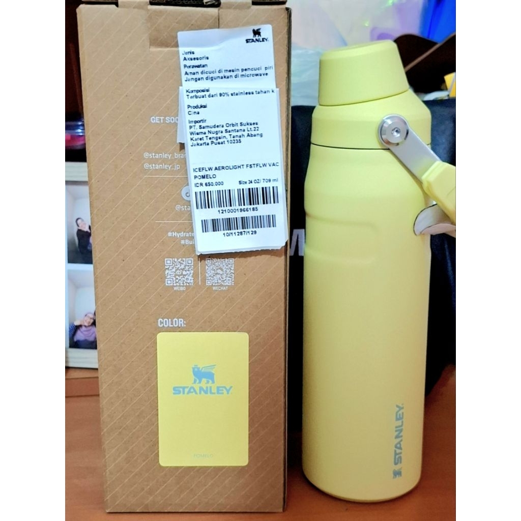 [NEW] Tumbler Original Stanley The Iceflow Aerolight Fast Flow Water Bottle 24oz - Pomelo