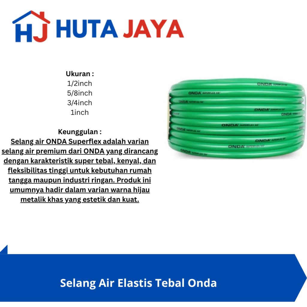 Selang Air Onda Elastis Tebal Superflex 1inch