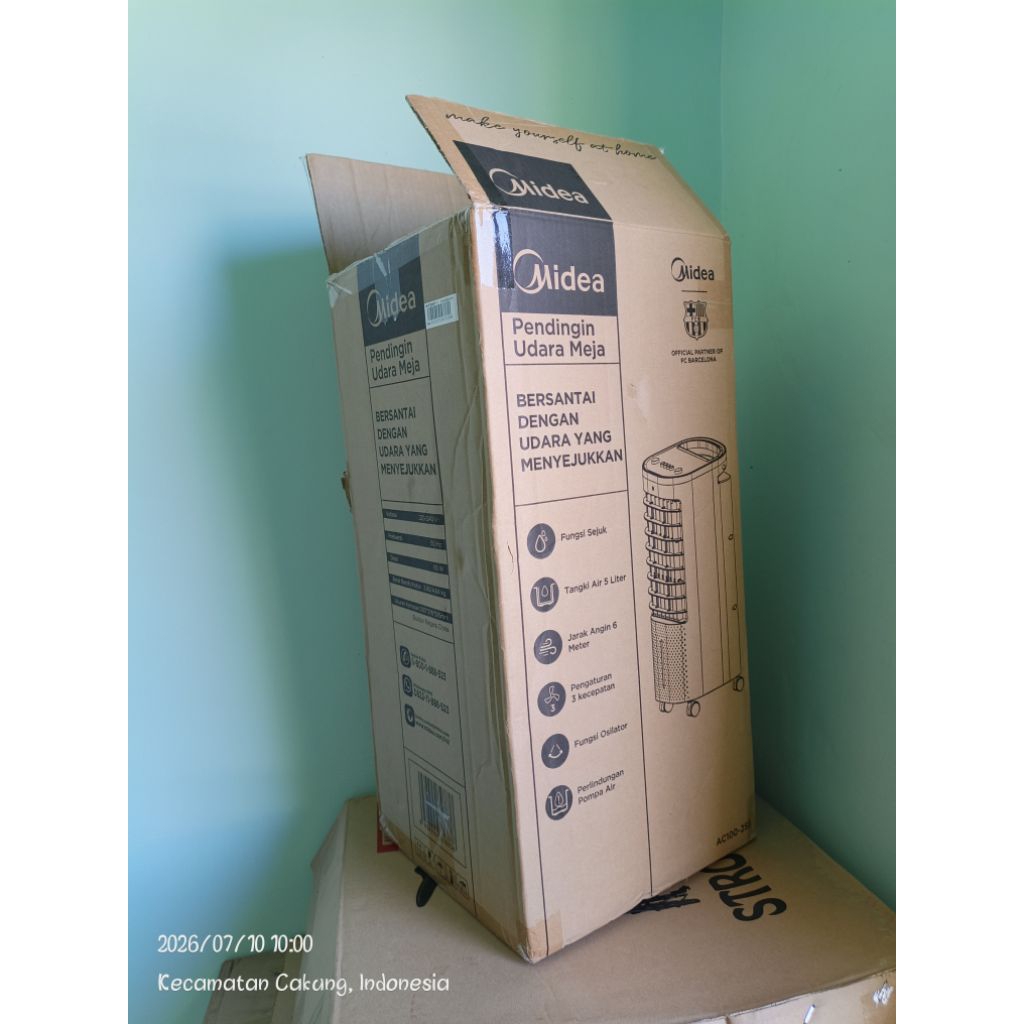 Midea Air Cooler Portable AC100-25B/25BR (SERIES) 5L (Second-Original)
