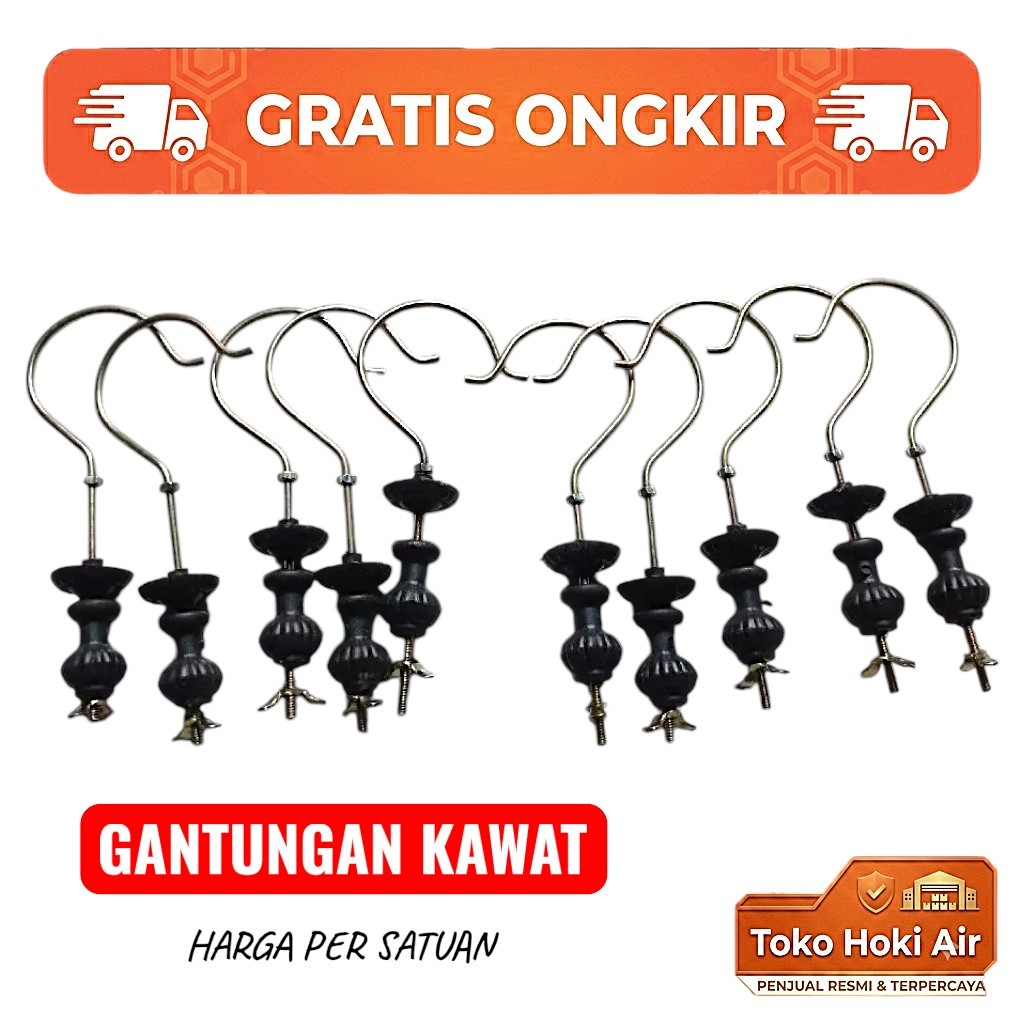 Cantolan Kawat Tebal Bobot Aman 3-5kg Gantungan Sangkar Burung Lovebird Kenari Pleci Murai Batu Kand