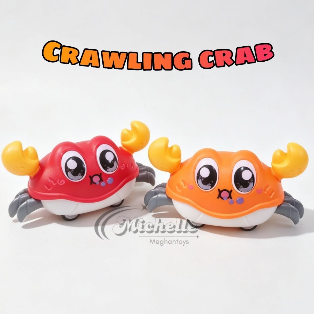 Mainan Bayi Crawling Crab - Mainan Kepiting Berjalan - Walking Crab Mainan Anak