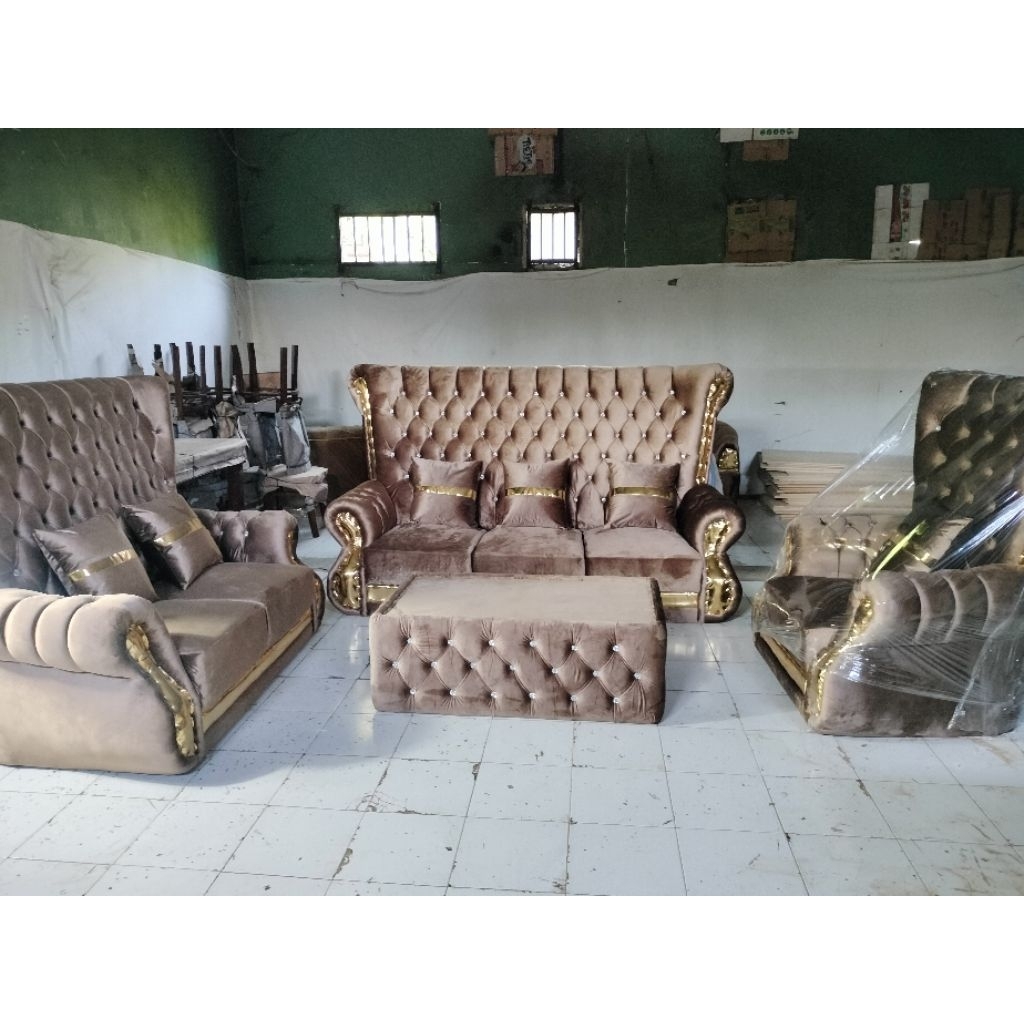 Sofa sultan / sofa syahrini 321meja / sofa kancing
