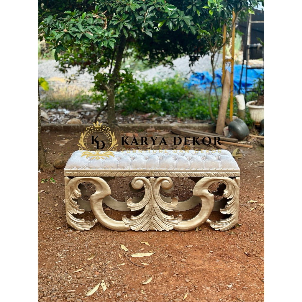 Stool pelaminan - stool pernikahan kerawang - stool pengantin