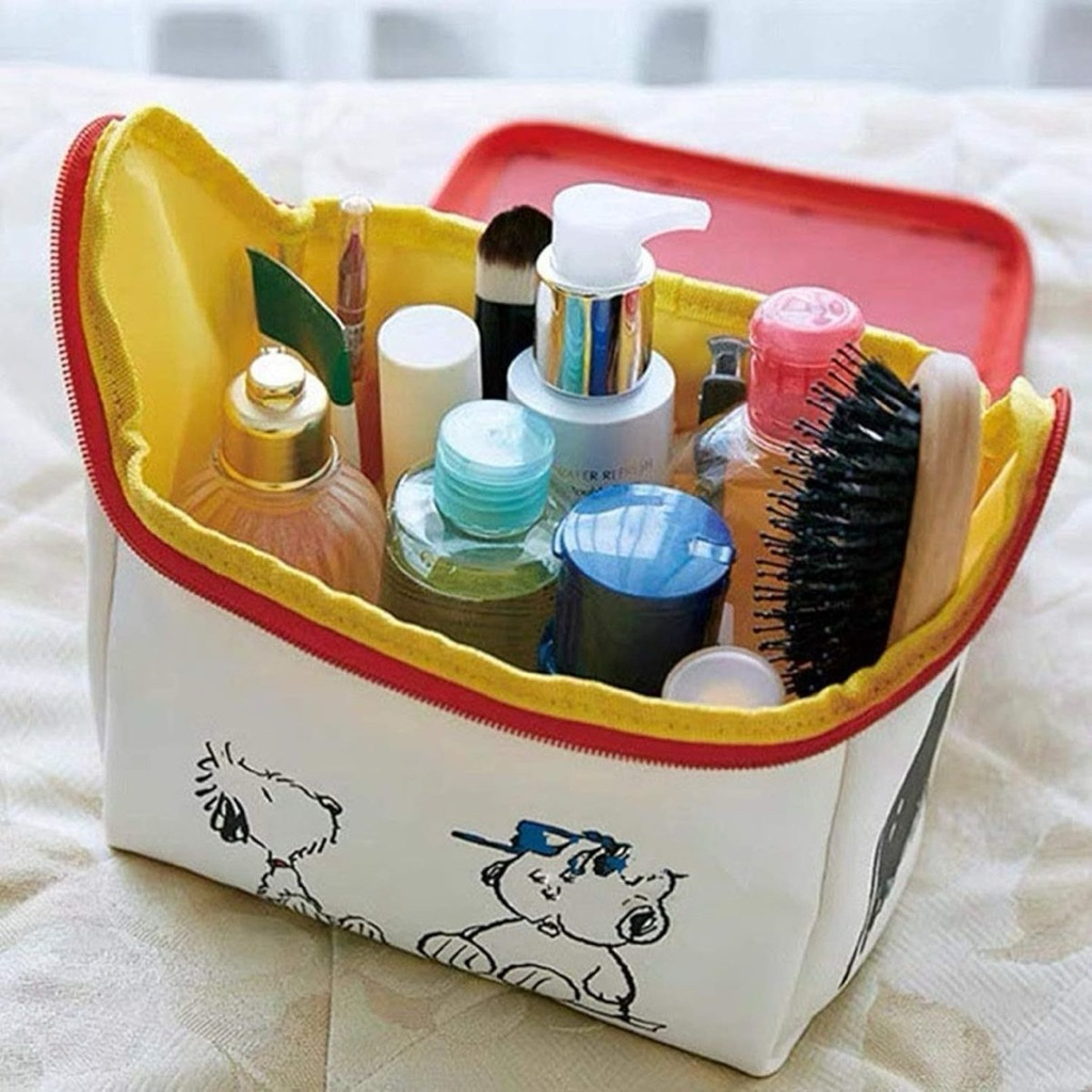 [PREORDER] Pouch Snoopy Rumah Organizer Tas Makeup Travel Pouch Kapasitas Besar