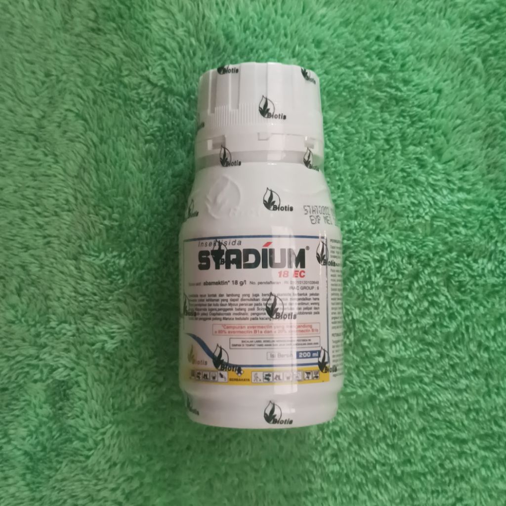 Insektisida STADIUM 18 EC 200ML  - Abamektin , Kontak-Lambung Sistemik, Pengendalian Hama Luas
