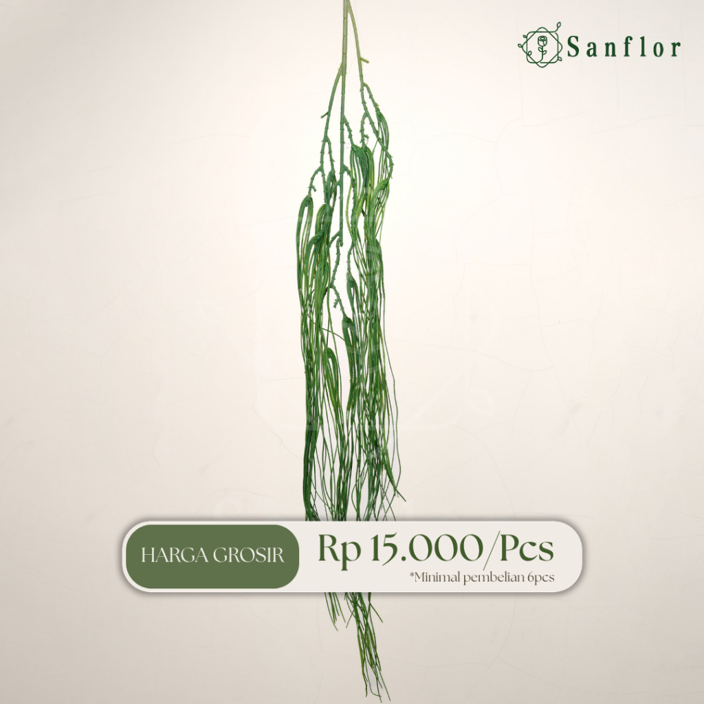 HANGING RHIPSALIS/ BUNGA ARTIFICIAL/ TANAMAN HIAS PLASTIK/ HIASAN PELAMINAN/ DEKORASI PERNIKAHAN