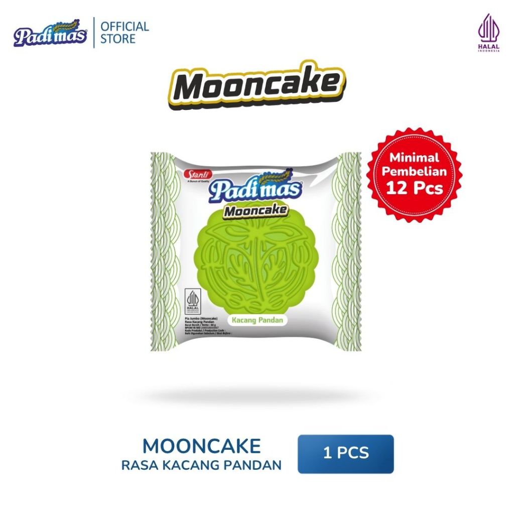 Padimas Mooncake Kue Bulan Pia Rasa Kacang Pandan