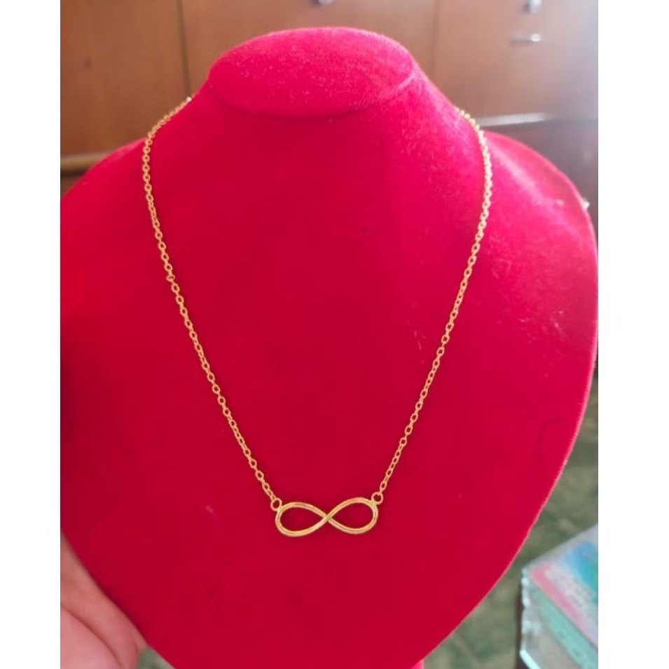 kalung wanita - emas 24k(LM)- emas 99,99- 8gr - Model cantik elegan