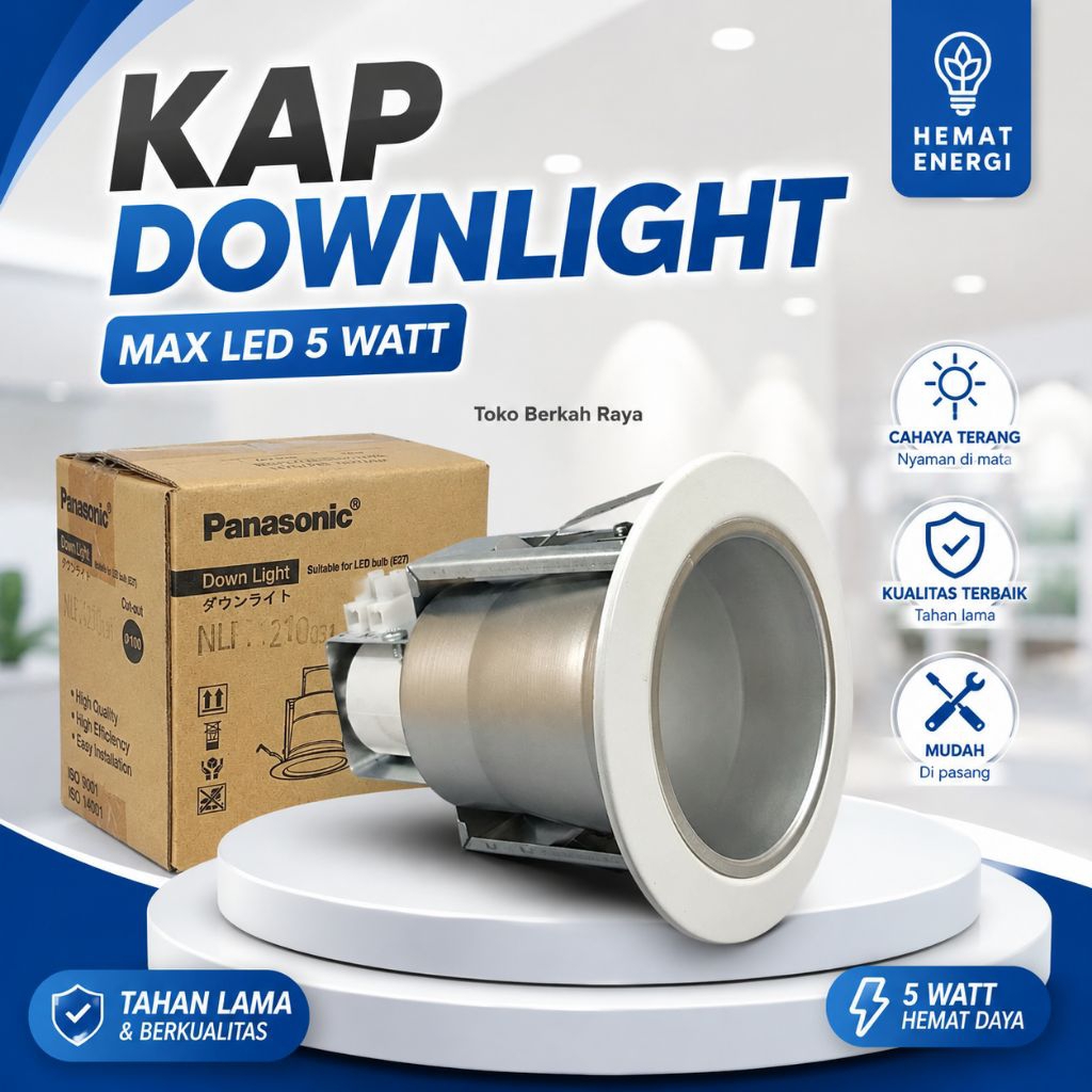 Kap Downlight PANASONIC 3,5 in & 4 in E27