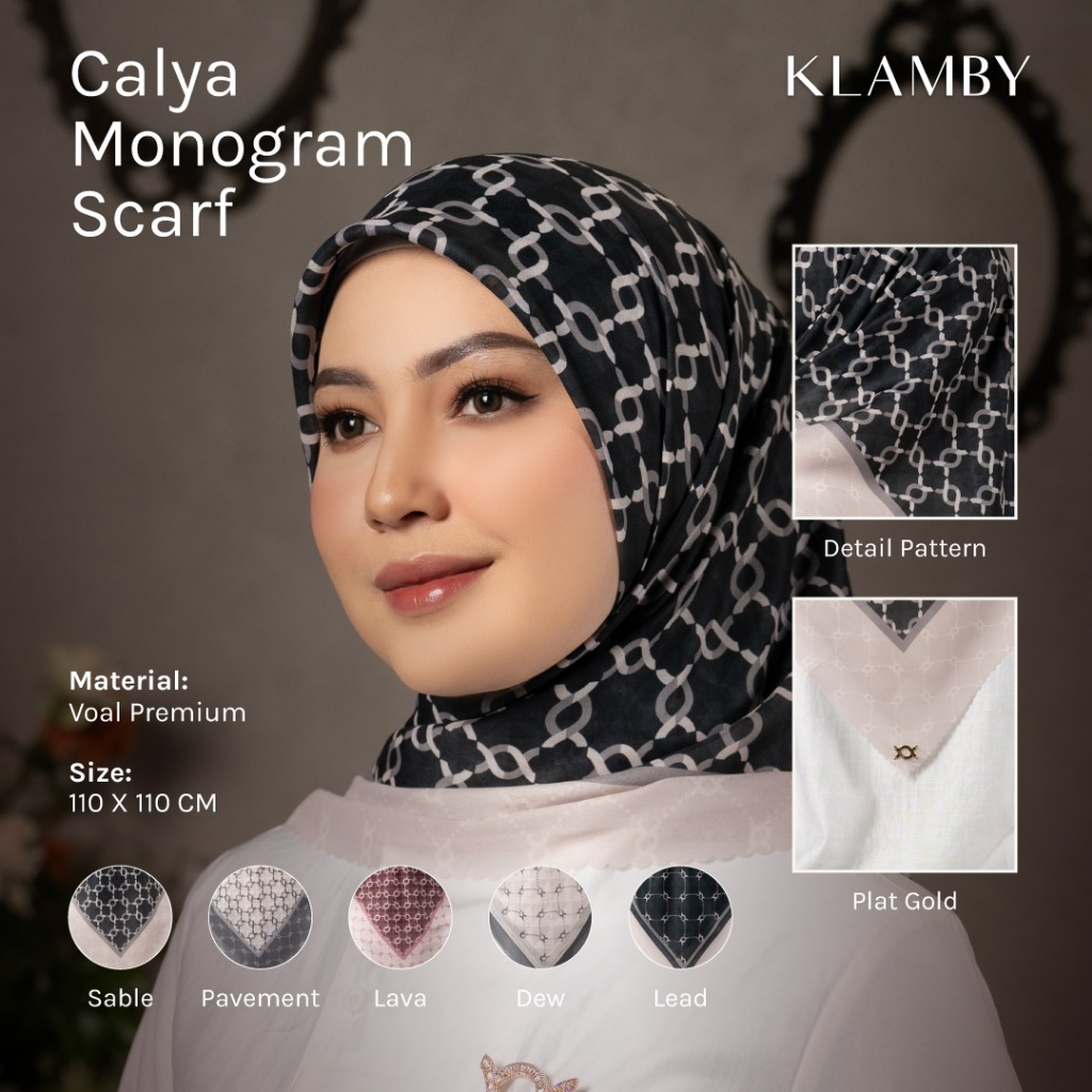 Klamby - Calya Monogram Scarf