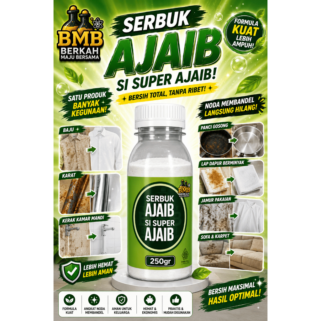 Serbuk Ajaib Pembersih Kerak 250 gram
