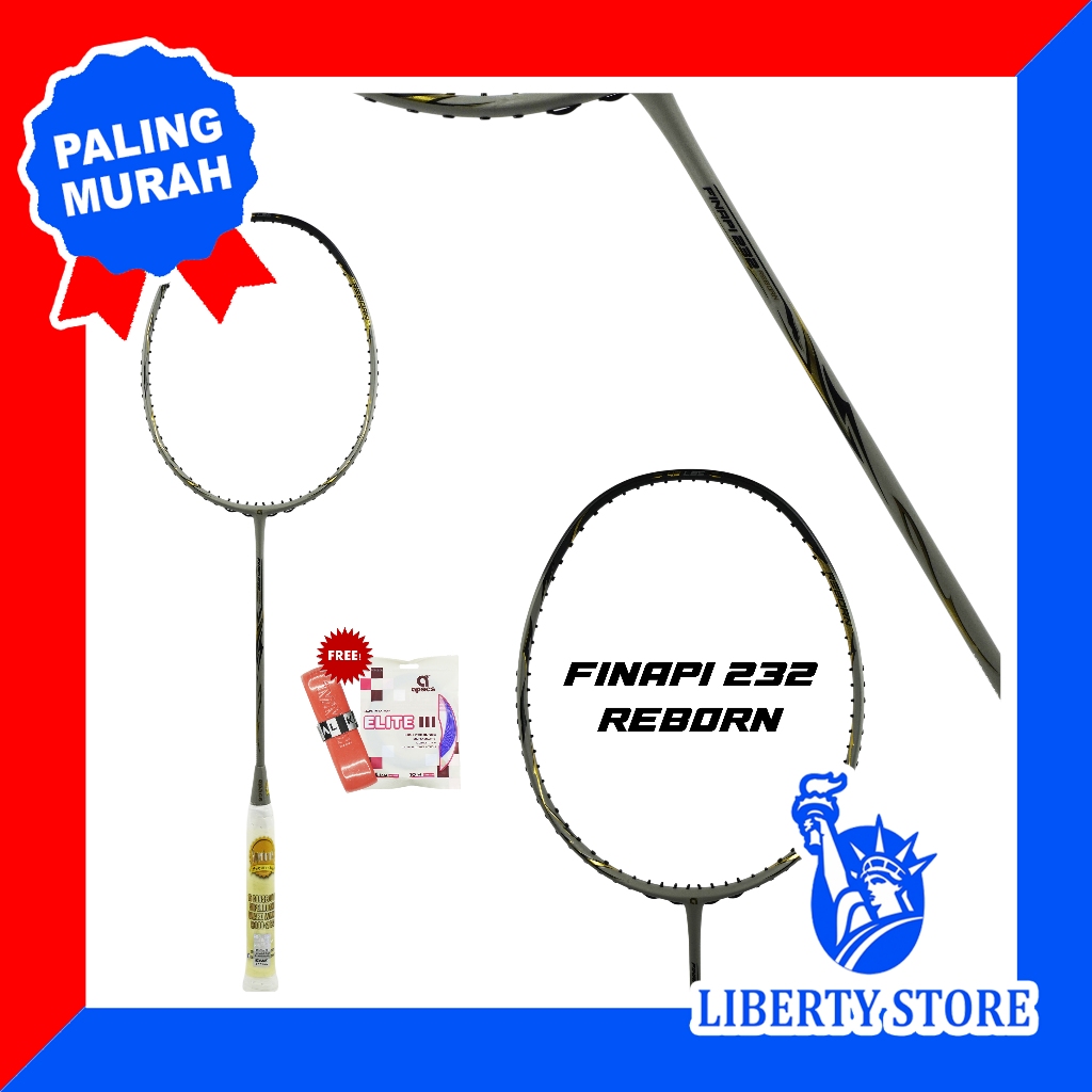 Raket Badminton ORIGINAL APACS FINAPI 232 REBORN + SENAR + GRIP
