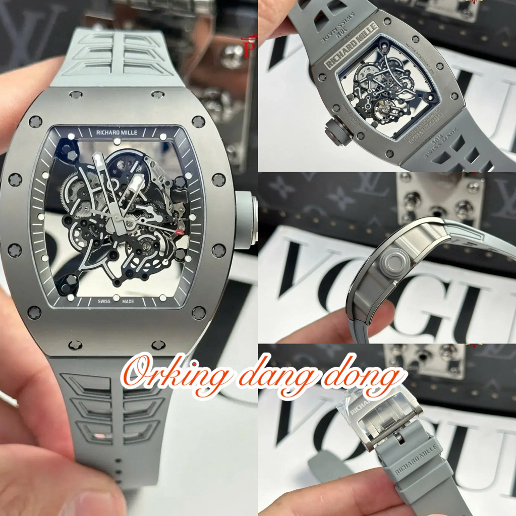 RM055 Bubba Watson All Grey Titanium & Ceramic ZF 42.7mm Fullset