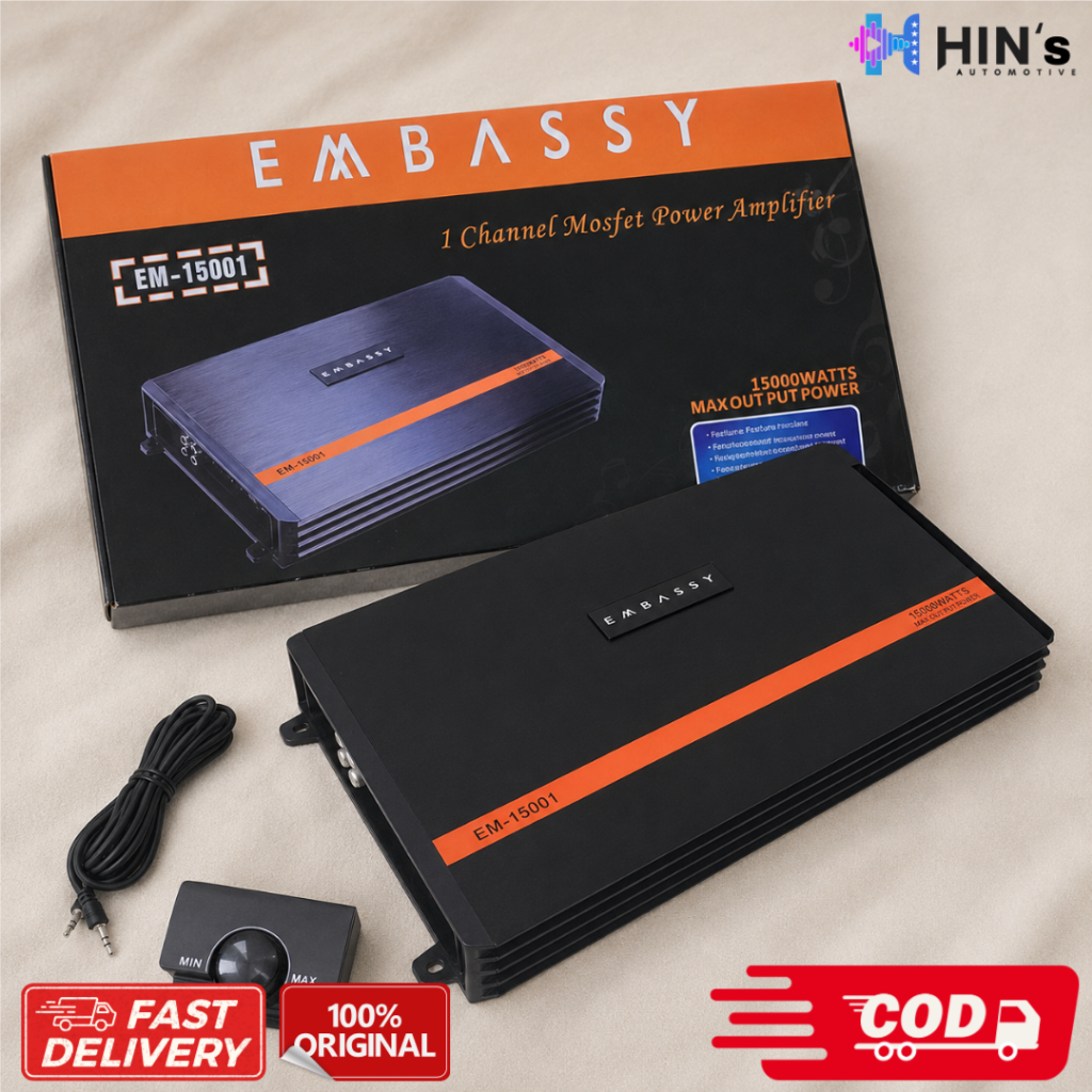 Embassy Power Amplifier Monoblok 1ch EM 1500.1 & Monoblok EM-11000D