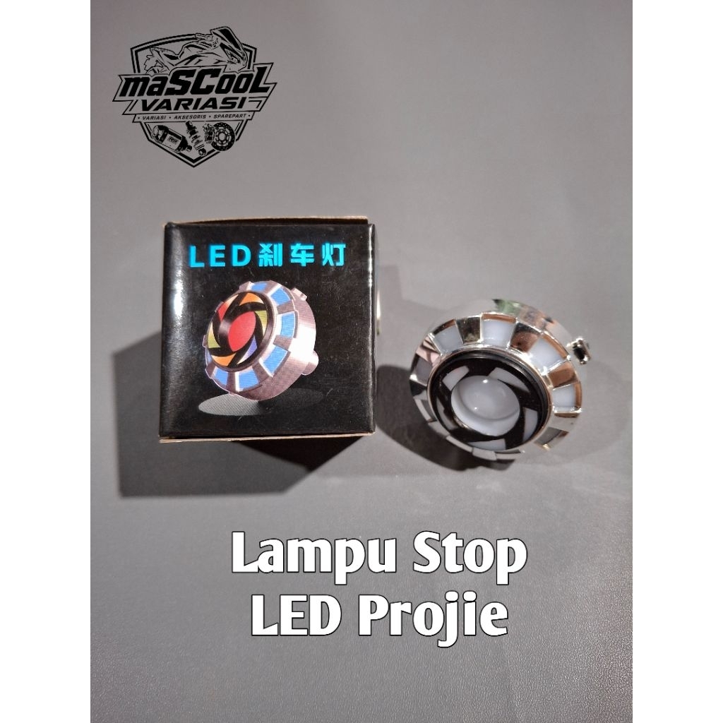 Lampu Stop LED Projie Universal Motor 12V | Lampu Rem LED Proyektor Super Terang | Stoplamp LED Bela