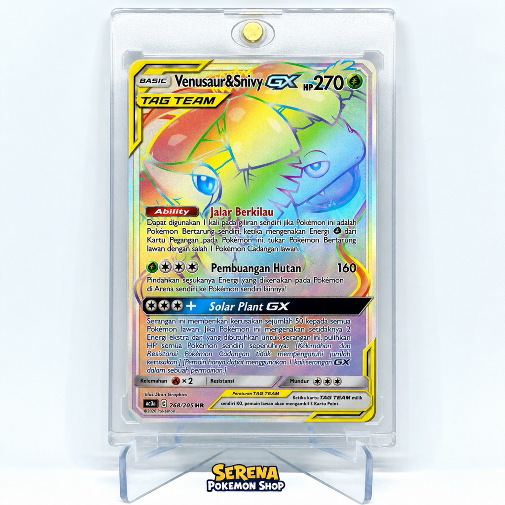 Venusaur & Snivy GX HR AC3A - Pokemon TCG Indonesia