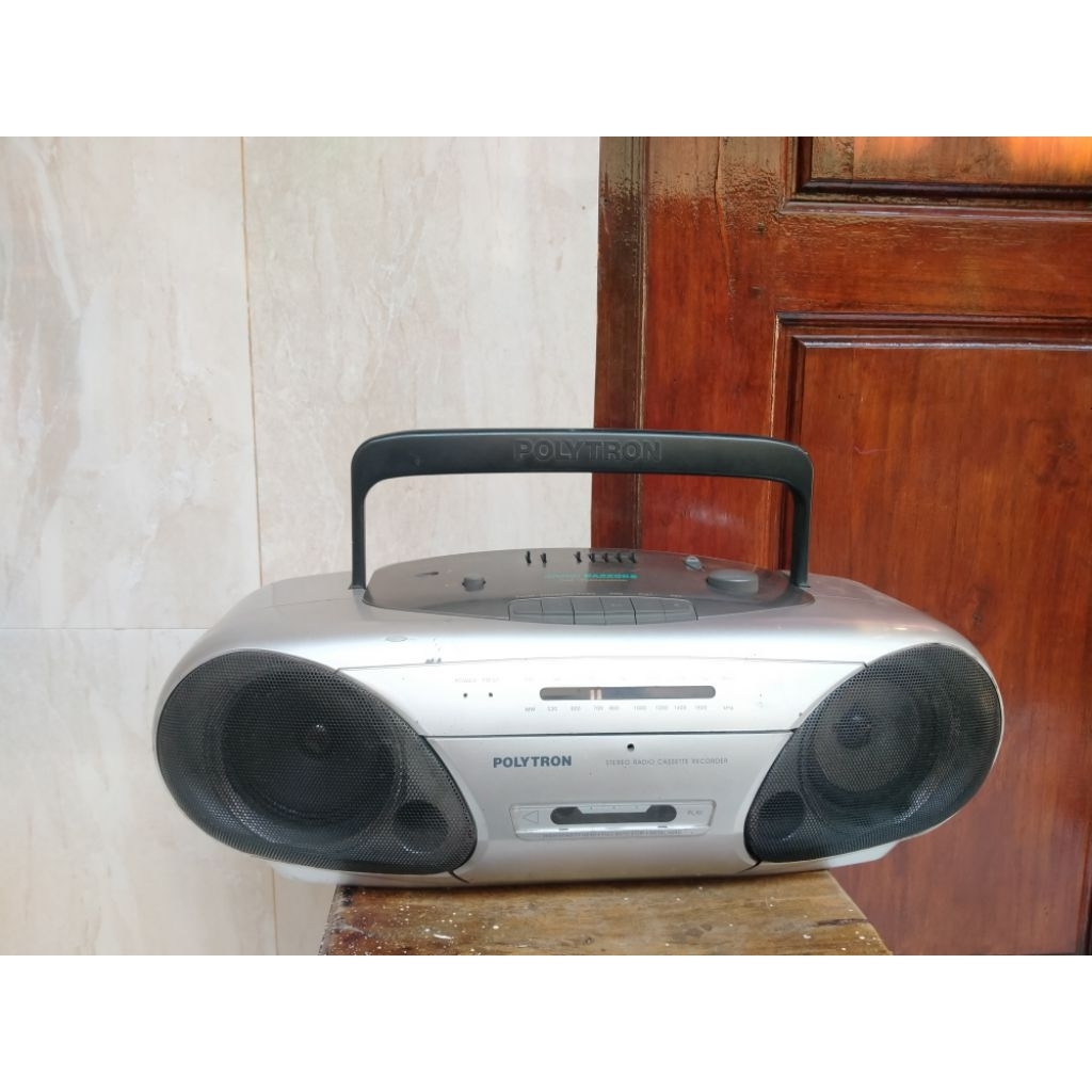 radio polytron kapsul 612 silver second original pemutar kaset pita tape polytron