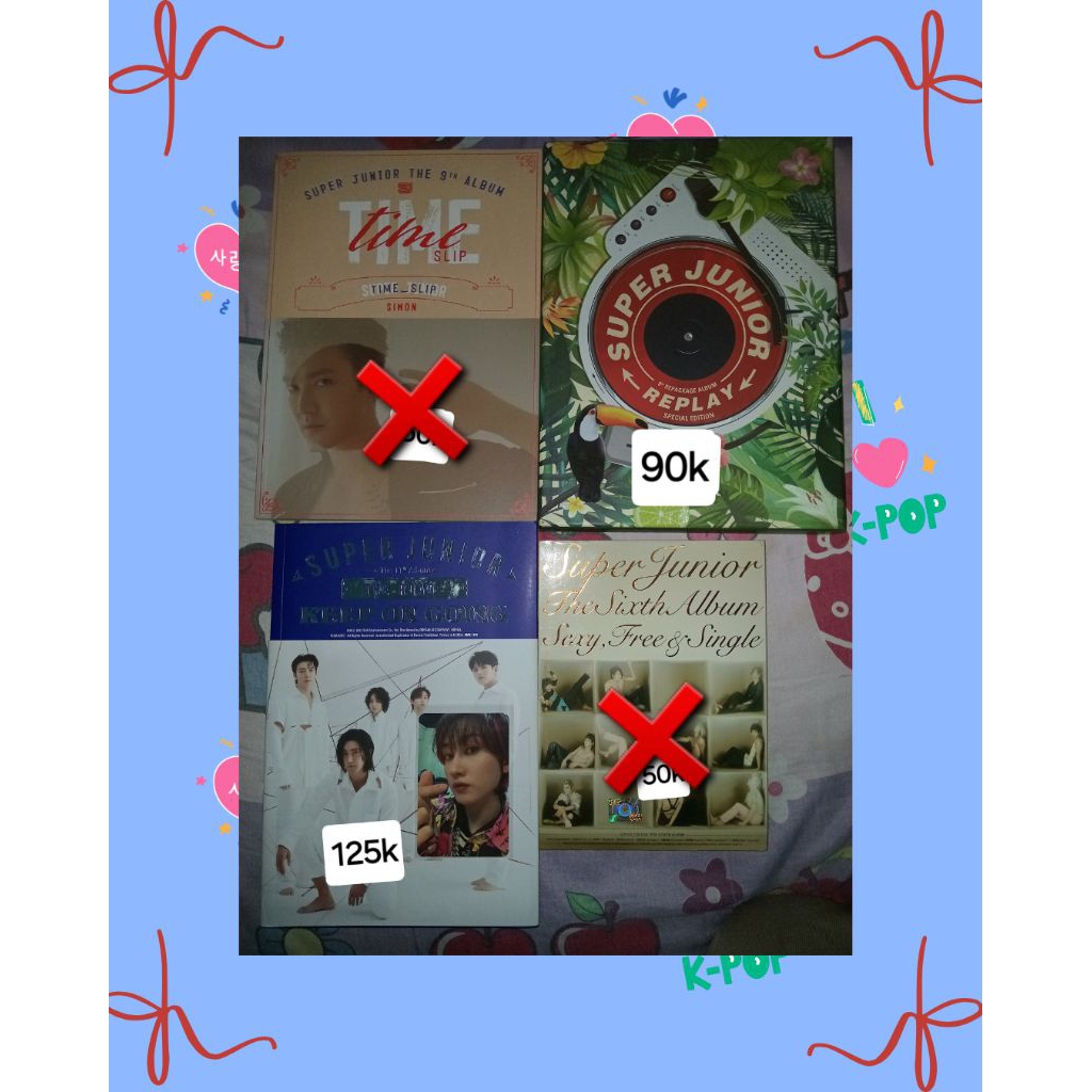 Super Junior Album Only Timeless Set Timeslip Replay Kyuhyun Yesung Ryeowook Siwon Photocard Leeteuk