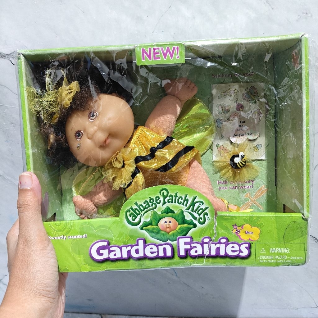 Boneka CPK Karakter Lebah/Bee Cabbage Patch Kids Garden Fairies Rare Item