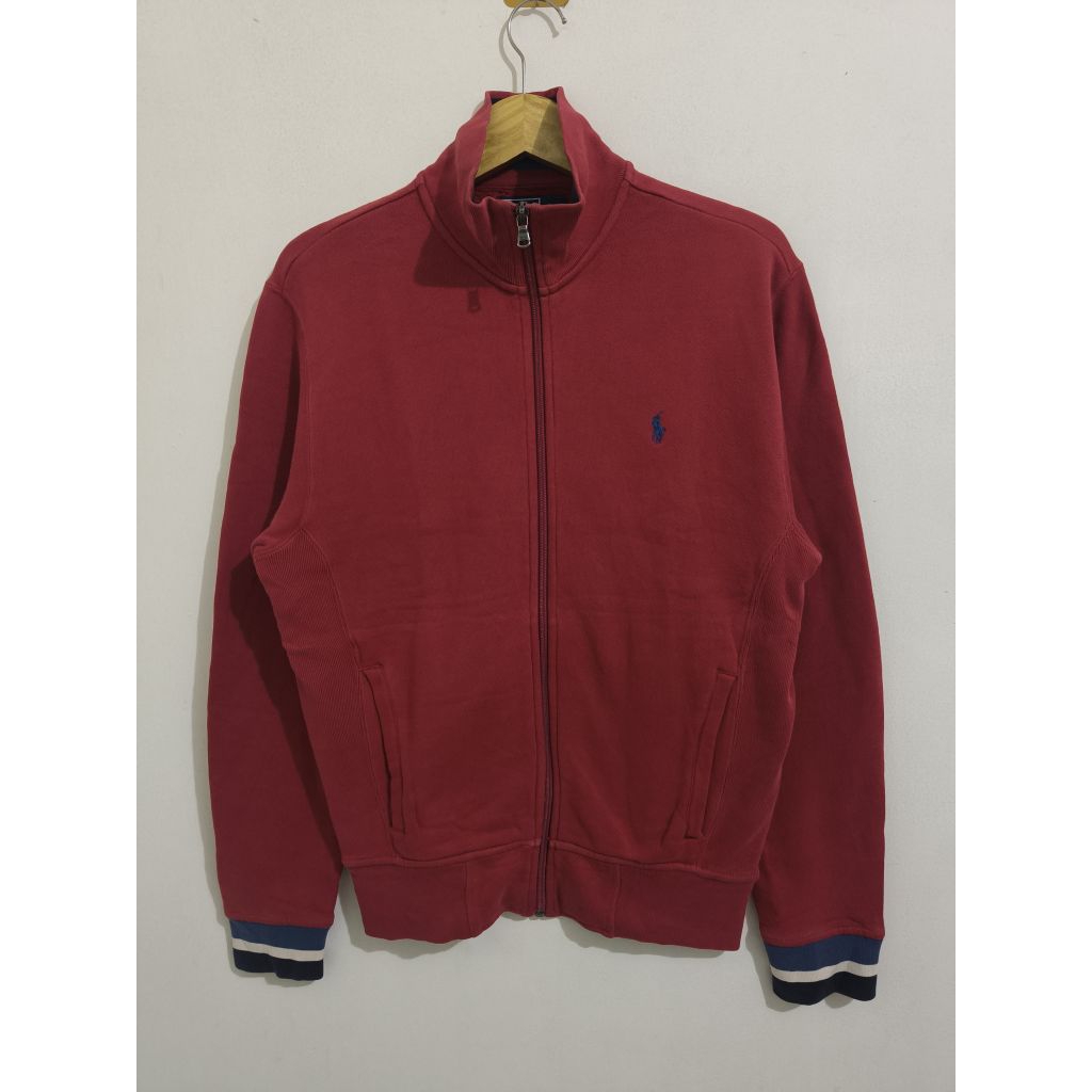 Jacket Tracktop Polo Ralph Lauren Red Maroon M