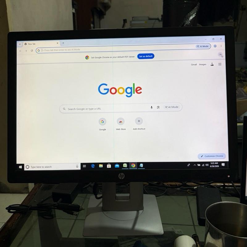 monitor 24 INCH IPS HP E242 DP VGA HDMI USB Ports FHD 1080p layar minus