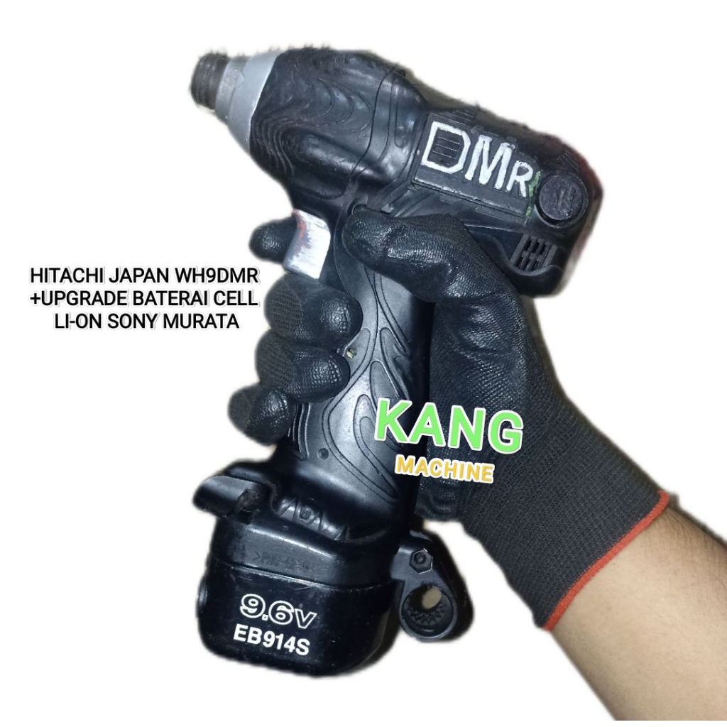 impact driver cordless 9.6V Hitachi koki hikoki Japan WH9DMR bor obeng hex baterai 9.6V